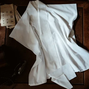 戦前復刻製品】衿芯＋衣紋抜き付半襦袢（着付け法非公開動画など特典付）