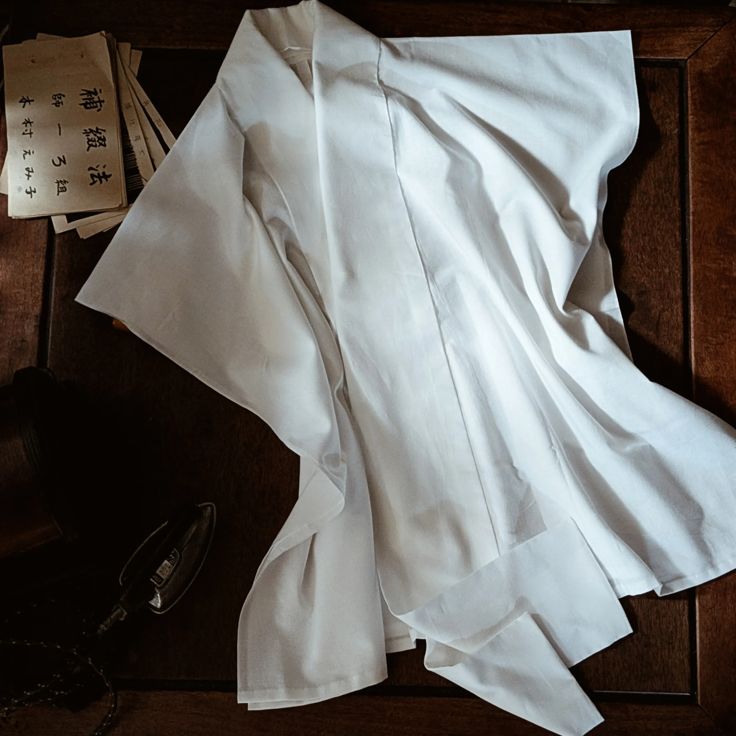 戦前復刻製品】衿芯+衣紋抜き付半襦袢(着付け法非公開動画など特典付)