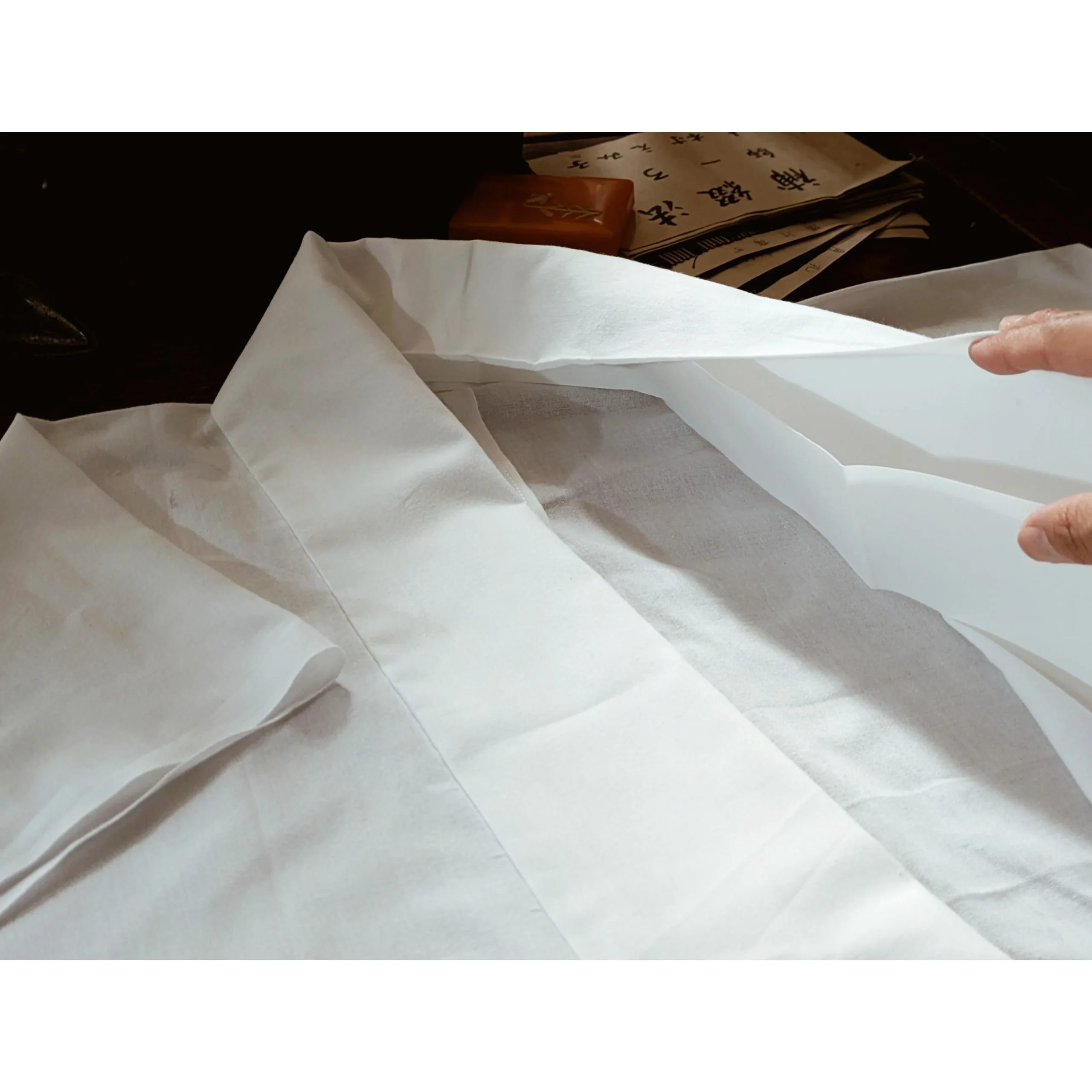 戦前復刻製品】衿芯+衣紋抜き付半襦袢(着付け法非公開動画など特典付) - 画像 (2)