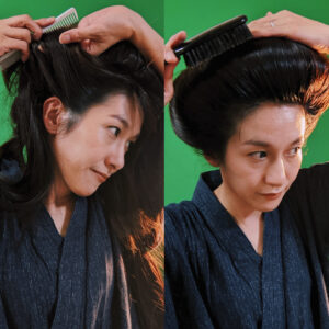 田端駅・公民館講座】結んで束ねてくるりん★ボン！昭和奥さま束髪講座