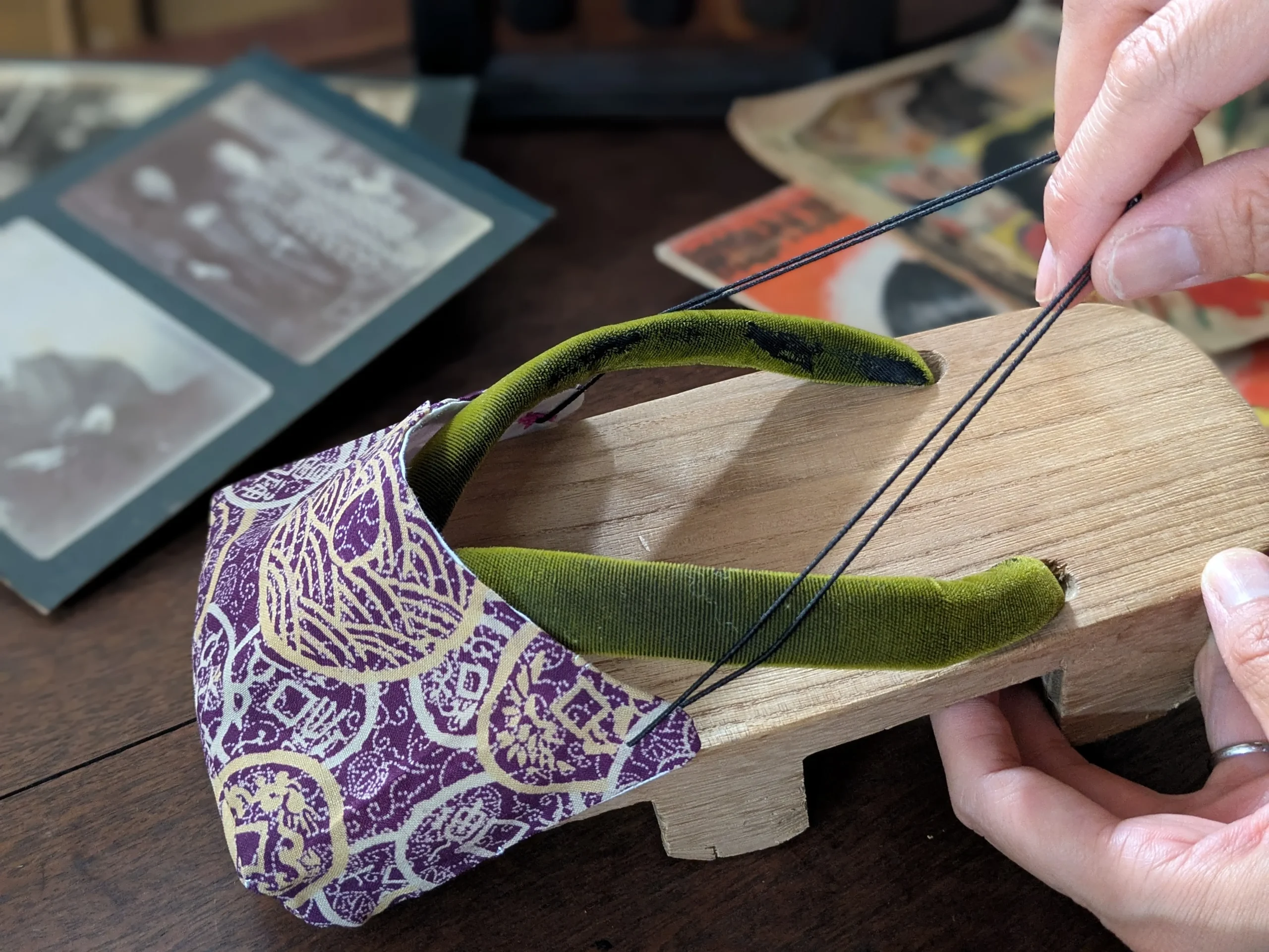 zoom・11/19(水)10:30昭和エコ&レトロ制作講座【好きな布でつくる!戦前雨カヴァー講座】